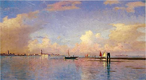 Coucher de soleil sur le Grand Canal tableau William Haseltine pour salon chic