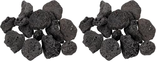 Image of FOMIYES 2 Pack of Natural Lava Rocks for Aquariums and Potted Plants, Small Volcanic Stones for Decorative Use, Ideal for Landscaping and Drainage