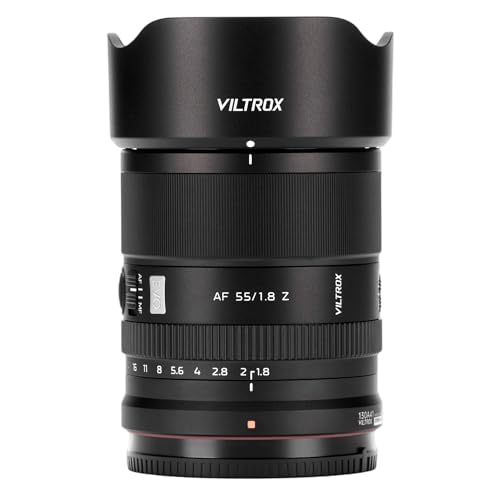 Image of VILTROX 55mm f /1.8 Z Lens for Nikon Z-Mount, 55mm F1.8 Large Aperture Full Frame Auto Focus Lens Compatible with Nikon Z-Mount Cameras Z5 Z50 Z50II Z6 Z6II Z7 Z7II ZFC Z30 Z9 Z8 ZF Z6III