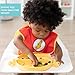 Bumkins Bib for Girl or Boy, Baby and Toddler for 6-24 Months, Essential Must Have for Eating, Feeding, Baby Led Weaning, Mess Saving Waterproof Soft Fabric, SuperBib with Cape, The Flash DC Comics