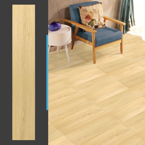 Image of Art3d 36-Pack Wood Grain Peel and Stick Vinyl Flooring Tiles, Aspen Yellow
