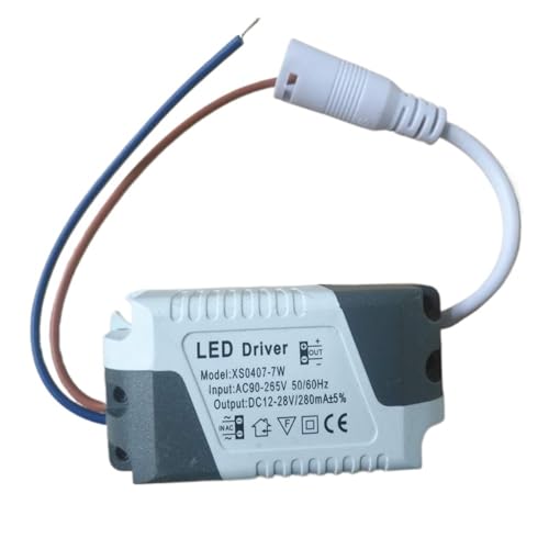 Driver LED con conector DC plug transformador de corriente estable 300mA 4