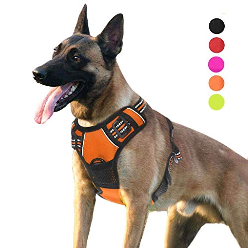 SENYE PET Dog Harness No Pull Escape Proof Adjustable Outdoor Pet Vest Reflective Oxford Material Easy Control Vest Harness for Small Medium Large Dogs