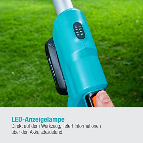 Gardena Akku-Teleskop-Heckenschere THS 42/18V P4A Ready-to-Use Set: Heckenschneider bis zu 3 m Reichweite, 42...