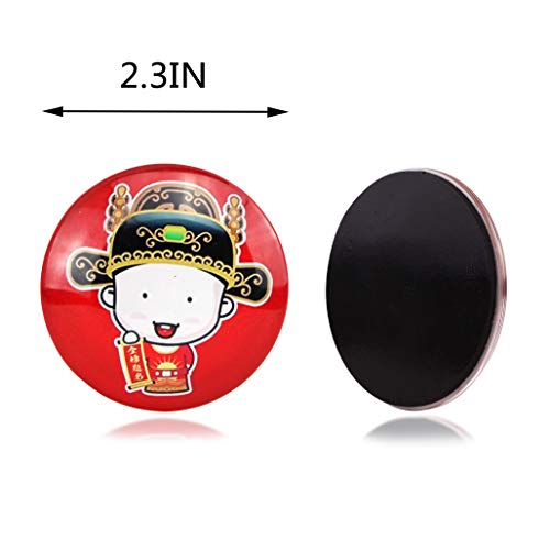Set Of 6 Palace Museum Glass Refrigerator Magnets Fridge Magnet Peking Opera Royal Family Cartoon Characters Set Resin Colorful Decorative Crystal Fridge Magnets Travel Gift About Chinese Culture #TOP3