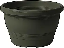 Vaso Plástico Cuia Modelo 30 Veneza 8 Litros Colorido Para Jardim Vertical, Decoração Rosa do Deserto, Samambaia (Preto, 8 Unidades)