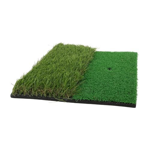 Kisangel Professional Golf Training Mat Dual Turf Golf Hitting Pad for Beginners Pros for Backyard Home Office Use Material