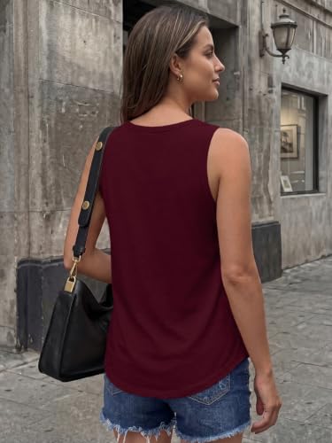 Image of AUTOMET Women's Square Neck Tank Top | Soft Lightweight Sleeveless Shirt, Loose Fit Flowy Summer Basic for Layering, Casual & Workout