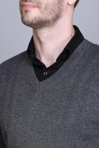 Image of V Neck Wool Sweater Pullover for Men Winter Fullsleeve | Warm Fabric