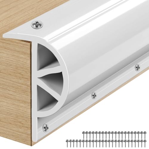 WTMORE Boat Dock Bumpers 16 Feet Dock Edging Guard for Piling and Pier Rub Rail for Boats Protection Dock Fenders Bumpers Includes Mounting Screws White