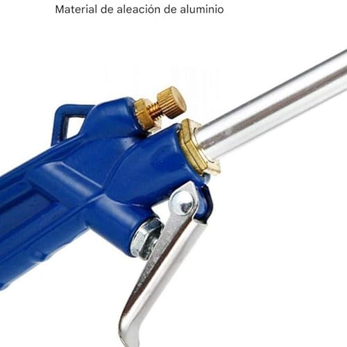 Soplador de aire de boquilla extensible y ergonómica para limpiar neumáticos 8