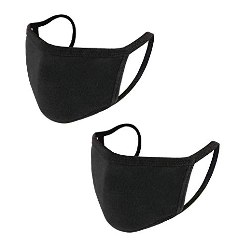 2 Pack Anti-Dust Cotton Mouth Cover Washable Fashion Reusable for Women Men Teen
