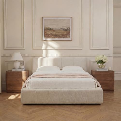 Image of Yechen Nightstand with 2 Push to Open Drawers Storage