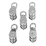 Haushaltsgeräte 5. STCK Heißer Verkaufs-Edelstahl-304 M15 Doppel Flaschenzug für Seilkette Traktionsrads Hebe Flaschenzug