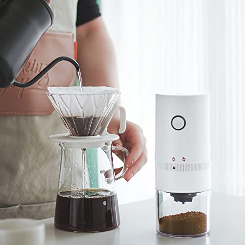 Cafesing Coffee Grinder Electric, Usb Charging, Ceramic Burr, Cordless Battery Portable Mill, Multi Grind Levels For French Press Chemex Cold Brew Pour Over Coffee Maker Moka Pot Hand Drip Aeropress #TOP2