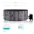Inflatable Hot Tub Portable Outdoor Air Jet Spa 71'' x 71'' 4 to 6 Person Round Hottub with 130 Bubble Jets and Round Thermal Insulated Cover, with Heater Pump, Grey