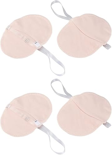 GALPADA 2 pares de cojines absorbentes de sudor para axilas, cómodos, no visibles, reutilizables, suaves, protectores para axilas y frescura para el