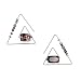 Injoy Jewelry Handmade Unique Geometric Triangle Dangle Earring Synthetic Smoky Quartz Drop Earrings Eardrop for Women Girls
