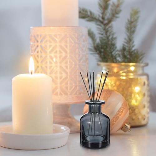 Flacon diffuseur de parfum en verre bleu 150 ml récipient vide aromathérapie maison