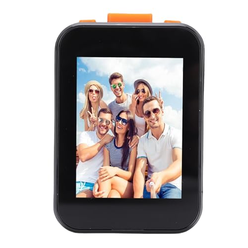 Annadue 2-Zoll-Telefon-Selfie-Monitorbildschirm, Kabelloses HD-Display für Vlog-Live-Streaming, Bluetooth-Selfie-Fernbedienung mit Zwanzig Metern Reichweite, 2,4G- und (Black)