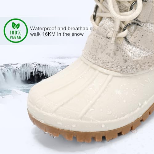 STQ Womens Winter Duck Boots Waterproof Cold Weather Snow Boots3