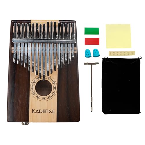 Kadence Kalimba 17 Keys Thumb Piano with pick up Easy to Learn Po...