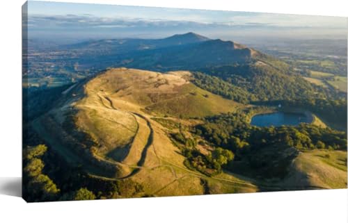JOPZEMTYED Malvern Hills Wall Art Canvas 48x24 Inch