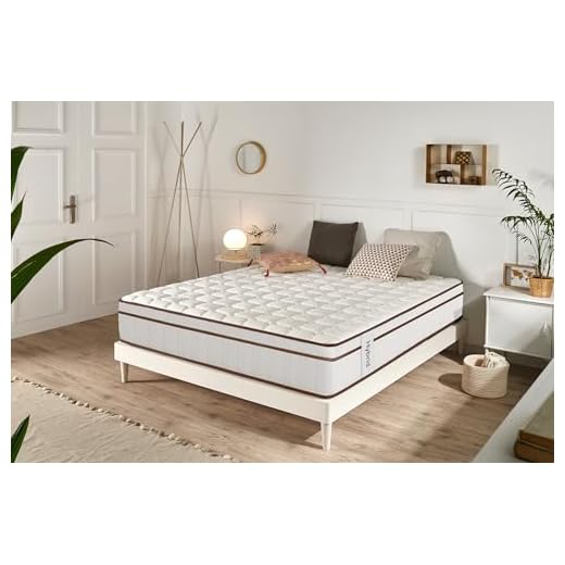 Moonia | Colchón Hybrid 30 cm Blanco | Multizonas de Confort | Tecnología Core Spring | Independencia de lechos | 160 x 190