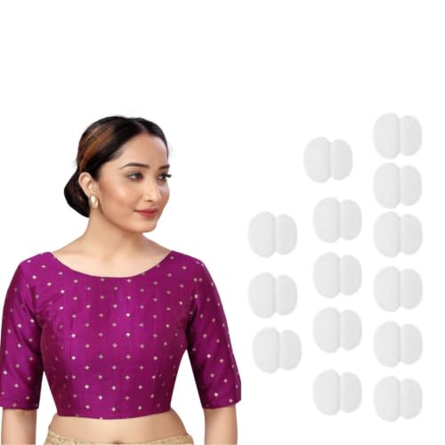 Image of Studio Shringaar Women Cotton Silk Silky Brocade Readymade Elbow Length Sleeves Saree Blouse Choli