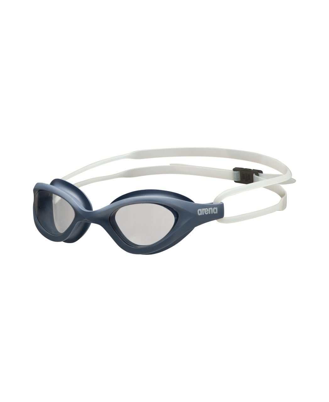 ARENA Unisex 365 Swim Goggles for Fitness Swimmers Comfortable Anti-Fog Watertight Design Non-Mirror Lens Lap Swimming Men and Women, Clear/Gray Blue/Clear