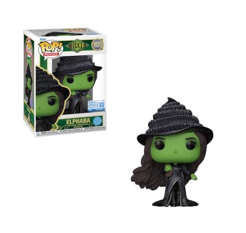 Funko Wicked: for Good (2025) - Figura de vinilo pop exclusiva de Elphaba Diamond Glitter 1925 incluida con protector pop