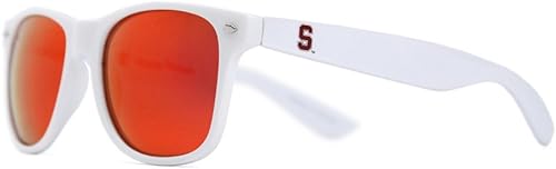 Society43 NCAA Stanford Cardinal STAN-4 - Lentes de sol con montura blanca, talla única, color blanco