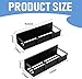 Magnetic Spice Storage Rack Organizer for Refrigerator and Oven, Black Fridge Organizers and Storage (2PCS)