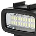 Tbest Underwater LED Light IPX8 40m Deep Dive 700LM High Brightness Flicker Lighting for OSMO Action OneX2 ABS Metal 247g (Black)