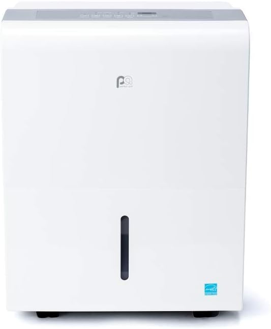 2PFD22 Perfect Aire 22 Pint Flat Panel Most Energy Star Dehumidifier, Light Silver, Medium