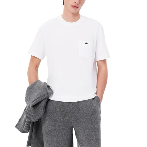 Image of Lacoste Men's Cotton T-shirt with Breast Pocket
