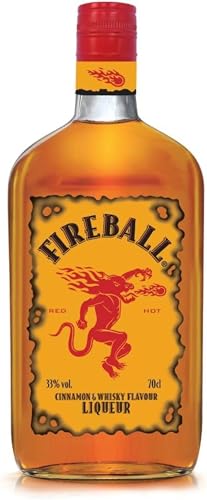 Fireball Cinnamon Whisky - botella de Licor de Whisky infusionado con canela - 700ml