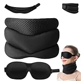 TOAINRSI Neck Support for Snoring, Breathable Anti-Snoring Neck Brace, Adjustable Neck Support Brace for Sleeping, for Home/Travel/Office Use for Men & Women