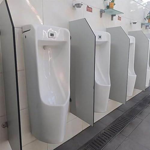 Mampara de pared para urinarios públicos y extensor de baño masculino 6