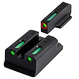 TRUGLO TFX Pro Tritium and Fiber Optic Xtreme Handgun Sights for Ruger Pistols, Ruger SR9, SR9C, SR40, SR40C, SR45