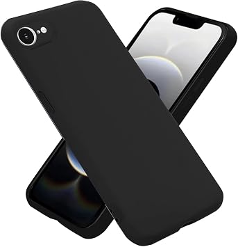 GGM G Y M & AKSESUAR iPhone 16e / 17e ile Uyumlu  i Kadife Kamera Korumal  Lansman Silikon K l f  nce Yap l  Tam Koruma Sa layan Kamera Korumal  K l f Siyah