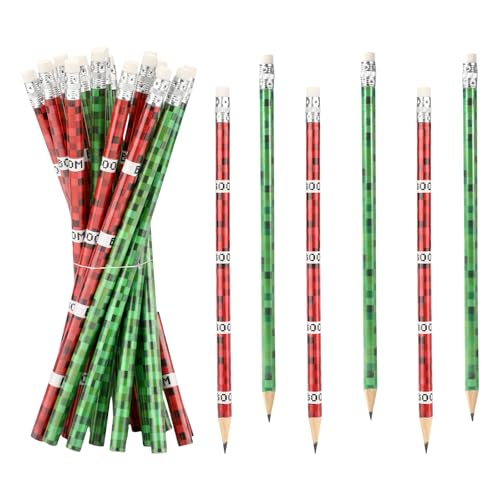 S With Eraser, Wooden Pencils Pixel Theme Party Favors For School Office Classroom Reward Supplies