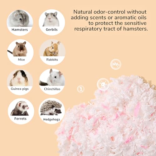 Tafit YRCZZM Dust-Free Soft Natural Paper Hamster Bedding With Odor Control, Strong Absorption, 36 Liters, For Hamster, Guinea Pig,Rabbit thumb #4