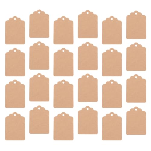 Etiquetas de papel kraft para precios, tarjetas para colgar y marcado de envíos