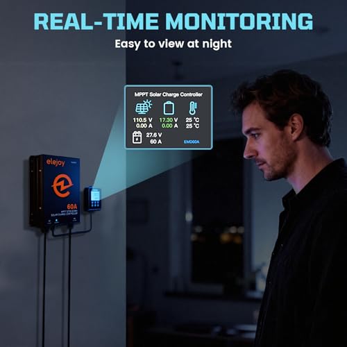 Régulateur mppt 60a haute efficacité 99% et sortie réglable