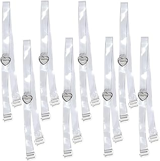 Luvreena Women's Transparent Plastic Detachable Transparent Strap, Bra Extender Plastic, Latex Bra Straps, Adjustable Bra ...