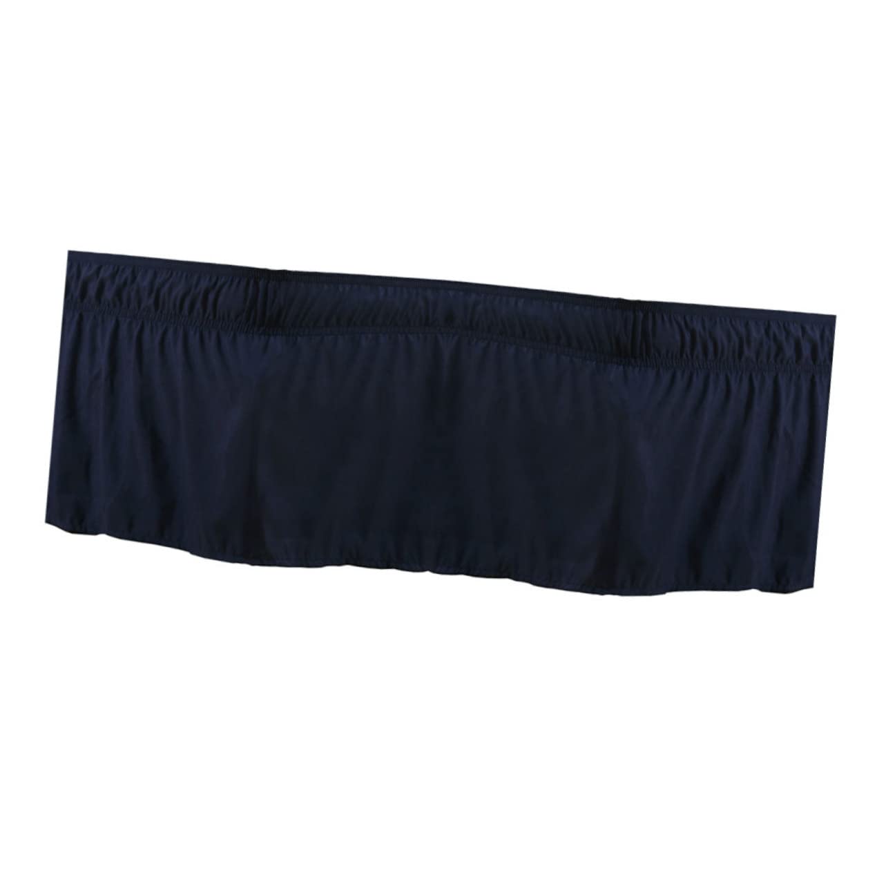 Sábana de cama elástica Twin azul que soluciona arrugas con falda