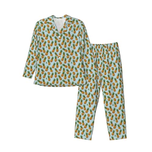 Pyjama homme imprimé Ananas ensemble de nuit contre l'inconfort nocturne