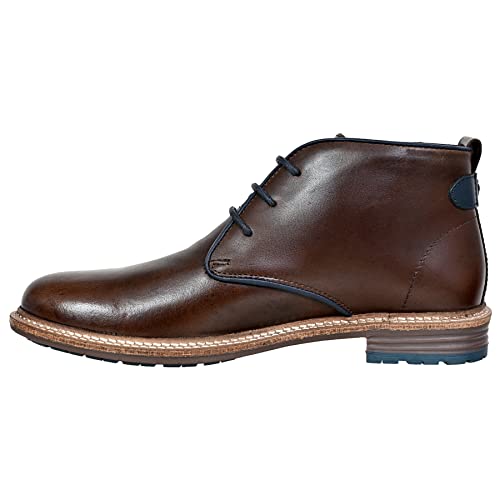 Image of Hx London Men's Original Leather Lace-Up Chukka Boots | Stylish & Durable Formal & Casual Wear Boots