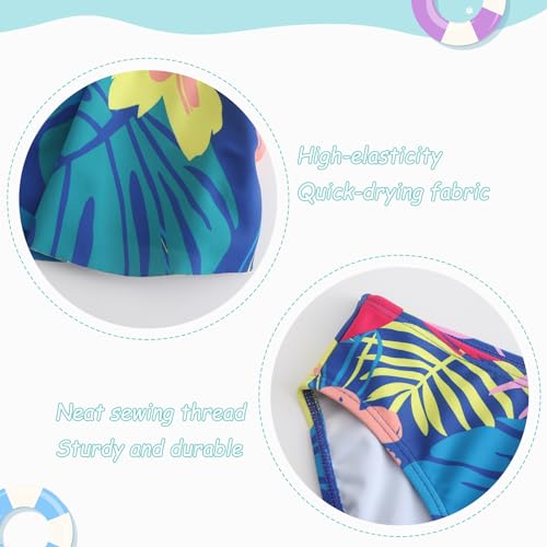 Girls Two Piece Swimsuits Bikini Tie Dye Bathing Suit Hawaiian Swimwear Set for Girls 3-16 Years4